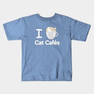 I Love Cat Cafes Kids T-Shirt